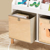 SoBuy KMB115-W Dětský regál se 4 přihrádkami Regál na knihy Úložný regál pro děti Stojící regál Bílá WD cca 65x70x30cm