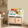 SoBuy KMB115-W Dětský regál se 4 přihrádkami Regál na knihy Úložný regál pro děti Stojící regál Bílá WD cca 65x70x30cm