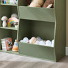 SoBuy KMB55-K-GR, Dětská knihovna Montessori s policí do dětského pokoje s 5 otevřenými přihrádkami, dětská police na hračky, zelená 80x104x34 cm
