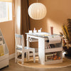 SoBuy KMB60-HG Dětský stůl s 1 židlí Vnitřní dětský stůl Sada židlí Malování stolu pro děti Světle šedá