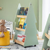 SoBuy KMB99-H-GR Dětská knihovna Dětský regál Úložný regál pro děti Zelená-přírodní 60 x 108 x 42 cm