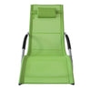 SoBuy OGS28-GRx2 2dílná sada houpací lehátko Zahradní lehátko Zelené 100 kg Nosnost