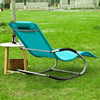 SoBuy OGS28-HB Zahradní lehátko Houpací lehátko Malá modrá 100 kg Nosnost