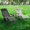 SoBuy OGS28-SCHx2 2dílná sada houpací lehátko Zahradní lehátko Černé 100 kg Nosnost