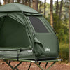 SoBuy OGS32-GR 1 osoba venkovní stan Kempovací stan 4 v 1 iglú Stan Zelený