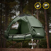 SoBuy OGS32-GR 1 osoba venkovní stan Kempovací stan 4 v 1 iglú Stan Zelený