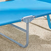 SoBuy OGS35-B Zahradní lehátko Skládací opalovací lehátko Modré 110kg Nosnost