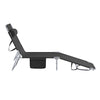 SoBuy OGS35-SCHx2 2dílná sada zahradních lehátek Skládací opalovací lehátkoČerné 100kg Nosnost