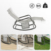 SoBuy OGS47-HG Houpací lehátko, Zahradní lehátko, Světle šedé 120 kg Nosnost