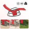 SoBuy OGS47-R Houpací lehátko, Zahradní lehátko, Červené 100 kg Nosnost