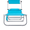 SoBuy OGS48-B Sluneční lehátko Skládací zahradní lehátko Modré 110kg Nosnost