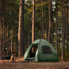 SoBuy OGS61-L-GR Kempinkový stan pro 2 osoby Patrový dvoulůžkový stan s přenosnou taškou Stan 4 v 1 Praktický zelený WD cca 193 x 145 x 185 cm
