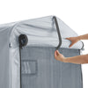 SoBuy SDA12-SIL, Venkovní nepromokavý kryt na úschovu kol, Robustní náhradní plachta pro SoBuy KLS11-L, Stříbrná, 159x219x165cm