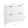 SoBuy FSR100-W Skříňka do předsíně Botník Komoda na boty Skříňka Stojan na boty Organizéry obuvi Konzole 100x19x91cm