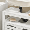 SoBuy BZR58-W Koupelnová skříňka pod umyvadlo Koupelnový nábytek Bílá 60x60x30cm