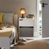 SoBuy FBT109-W Noční stolky Odkládací stolky Moderní design