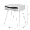 SoBuy FBT82-W Noční stolek Odkládací stolek Sedací stolek Bílý