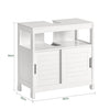 SoBuy FRG128-W Skříňka pod umyvadlo, koupelnový nábytek, koupelnová skříňka s podložkou, bílá