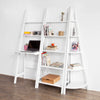 FRG60-W Regál s psacím stolem Stojící police Žebříková police Bílá