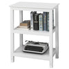 FSB18-W Stolek Odkládací stolek Telefonní stolek Stolek na tiskárnu Bílá 60x80x40cm