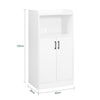 SoBuy FSB47-W Příborník Skříňka do mikrovlnky Komoda Kuchyňská skříňka Skříňka do předsíně Boční skříňka Bílá 60x120x39cm