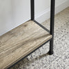 SoBuy FSB49-PZ Vintage Konzolový stolek Kovový chodbový stolek Ozdobný stolek Úzký odkládací stolek Přírodní/Černá 120x77x20cm