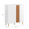 SoBuy FSB70-W Příborník Kuchyňská skříň Komoda Botník Bílá 80x95x34cm