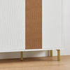SoBuy FSB70-W Příborník Kuchyňská skříň Komoda Botník Bílá 80x95x34cm