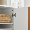 SoBuy FSB70-W Příborník Kuchyňská skříň Komoda Botník Bílá 80x95x34cm