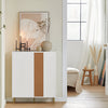 SoBuy FSB70-W Příborník Kuchyňská skříň Komoda Botník Bílá 80x95x34cm