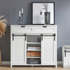 SoBuy FSB74-W Kuchyňská skříňka Příborník Úložná skříň Komoda Bílá 104x93x35cm