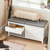 SoBuy FSR101-W Lavice na boty Lavice se sedákem Botník Lavice do předsíně 91x46x36cm