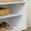 SoBuy FSR116-W Botník Lavice Lavice s úložným prostorem Truhla na boty Bílý 85x49x37cm