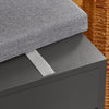 SoBuy FSR45-DG Botník Lavice s podsedákem Lavice s botníkem Šedá 80x48x31cm
