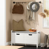 FSR63-W Komoda Lavice se sedákem Komoda na boty Skříňka na boty Bílá 91x50x30cm