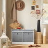 SoBuy FSR65-K-DG Lavice s úložným prostorem Botník Taburet Bílá 68x45x32cm