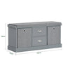 SoBuy FSR66-DG Sedací komoda Lavice s úložným prostorem Taburet 100x50x35cm