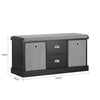 SoBuy FSR66-SCH Komoda Lavice s úložným prostorem Taburet Černá 100x50x35cm