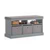 SoBuy FSR67-DG Komoda Lavice Taburet Šedá 95x49x35cm