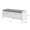 FSR74-W Lavice Šatna lavice Lavice na boty Bílá 100x40x40cm