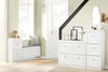 SoBuy FSR79-W Lavice se 4 zásuvkami Botník Lavička na boty Bílá 105x83x24cm