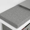 SoBuy FSR81-HG Komoda Lavice s úložným prostorem Lavice na boty se sedákem Truhla na boty Bílá 70x50x30cm