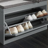 SoBuy FSR82-L-HG Botník Lavice s botníkem Světle šedý 75x51x24cm
