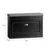 SoBuy FSR82-L-SCH Botník Lavice s botníkem Černý 75x51x24cm