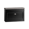 SoBuy FSR82-L-SCH Botník Lavice s botníkem Černý 75x51x24cm