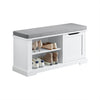 SoBuy FSR84-W Lavice na boty Lavice s úložným prostorem Lavice do předsíně Komoda na boty Bílá 90x45x30cm