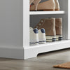 SoBuy FSR84-W Lavice na boty Lavice s úložným prostorem Lavice do předsíně Komoda na boty Bílá 90x45x30cm