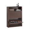SoBuy FSR87-BR Botník Sklápěč bot Komoda Hnědá 80x110x24cm