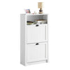 SoBuy FSR87-K-W Sklápěč bot Botník se 2 klopami Komoda Bílý 60x110x24cm