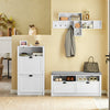 SoBuy FSR87-K-W Sklápěč bot Botník se 2 klopami Komoda Bílý 60x110x24cm